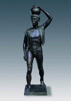 藏品(丘雲「臺灣原住民群像」—雅美族男性銅像)的圖片